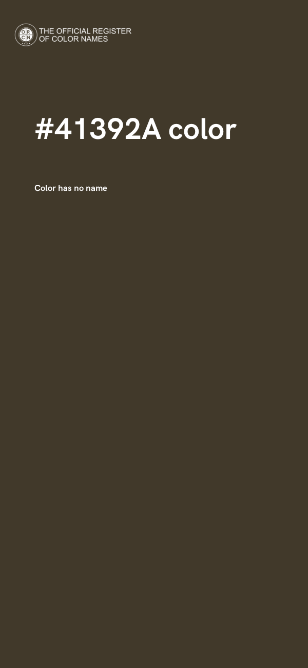 #41392A color image