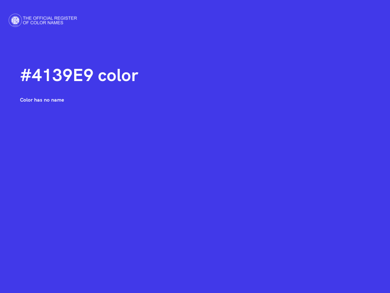#4139E9 color image