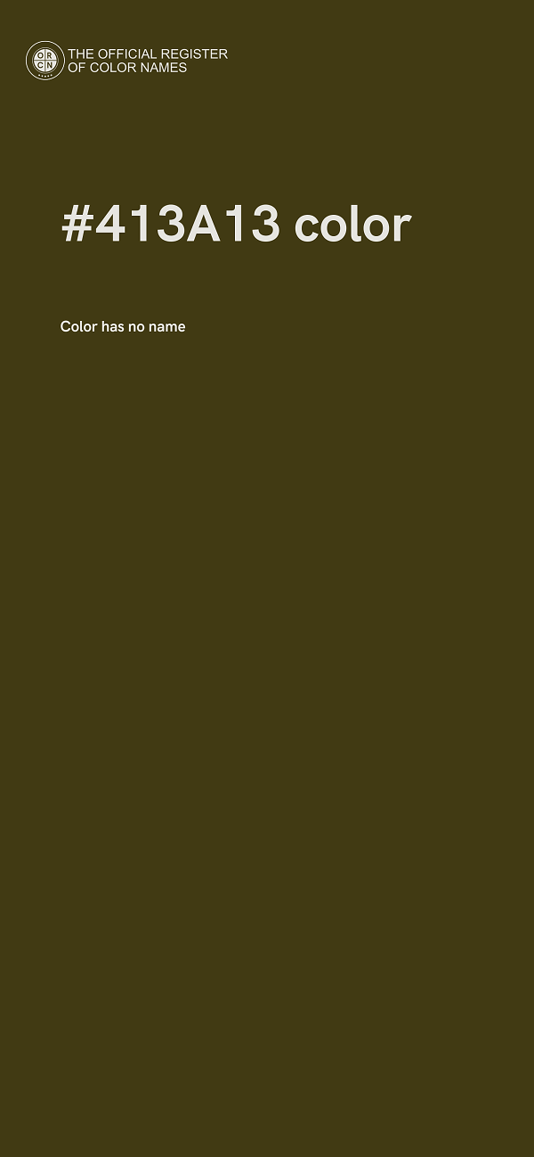 #413A13 color image