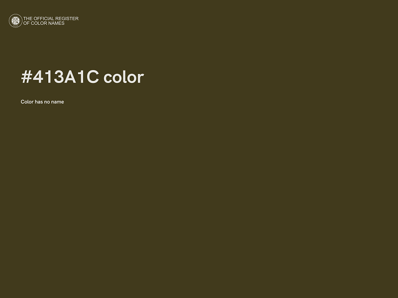 #413A1C color image