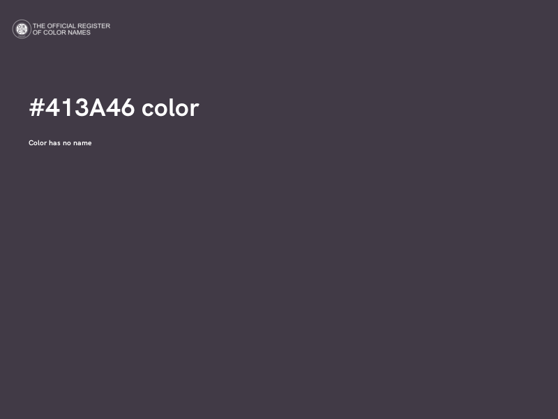 #413A46 color image