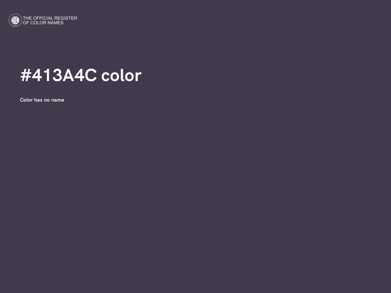 #413A4C color image