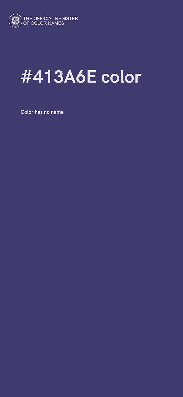 #413A6E color image