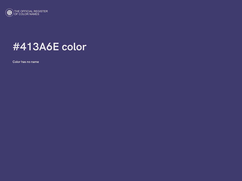 #413A6E color image