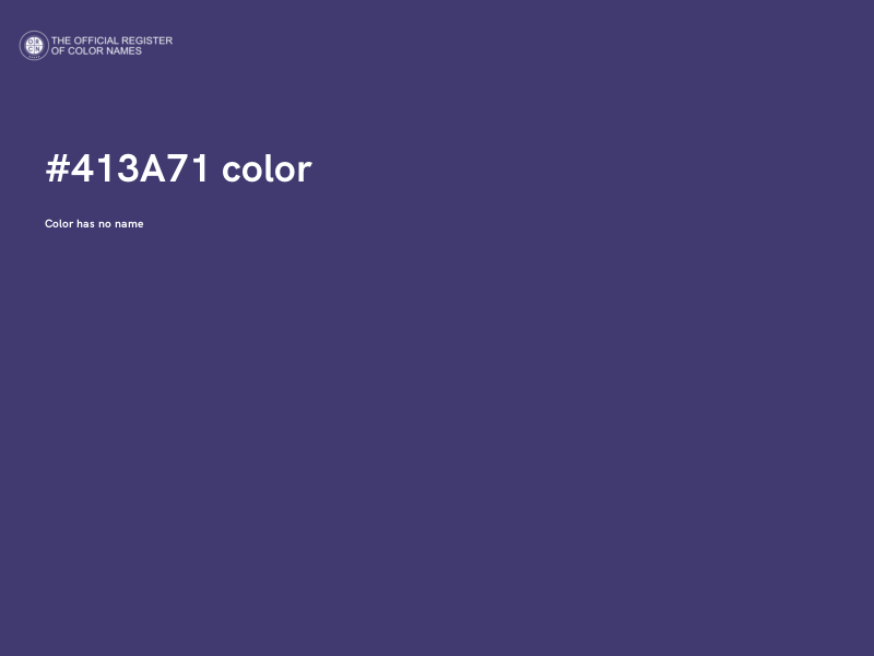 #413A71 color image
