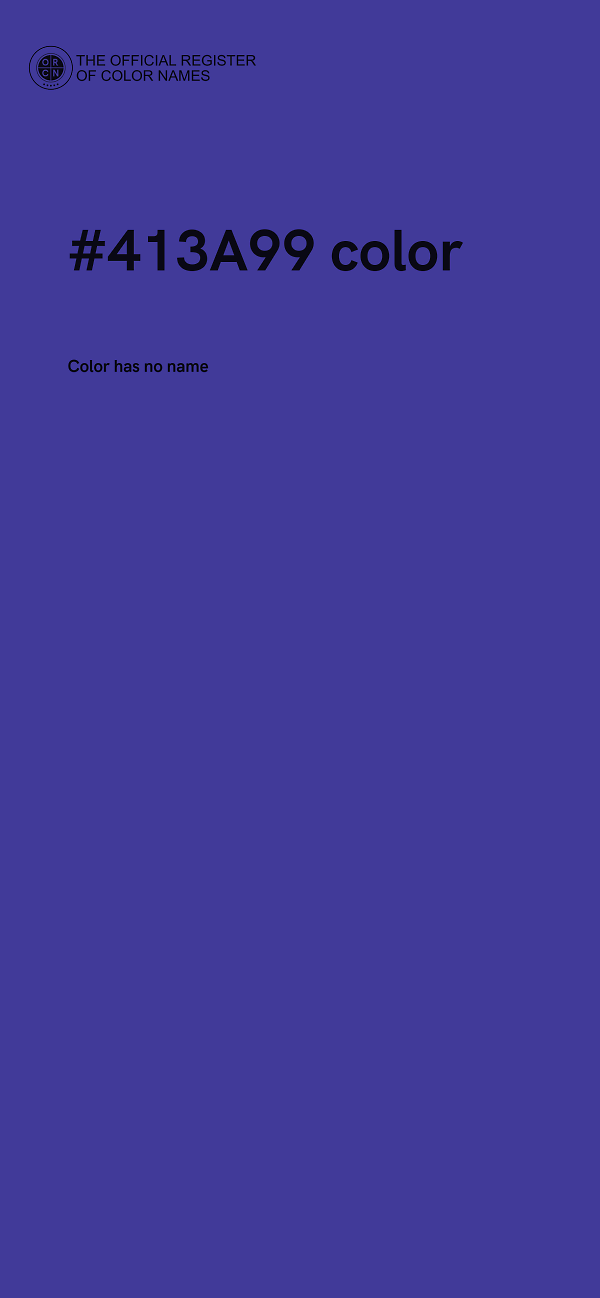 #413A99 color image