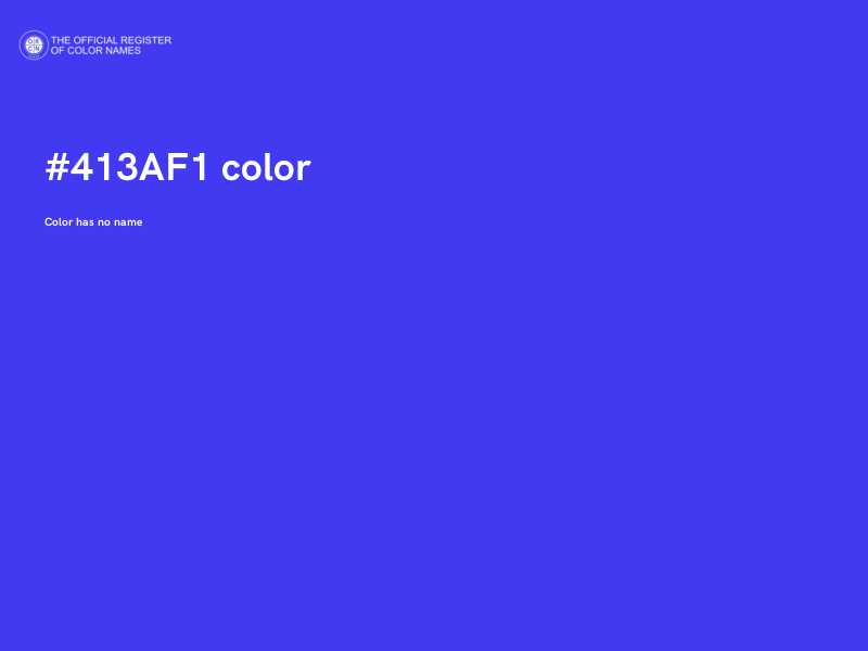 #413AF1 color image