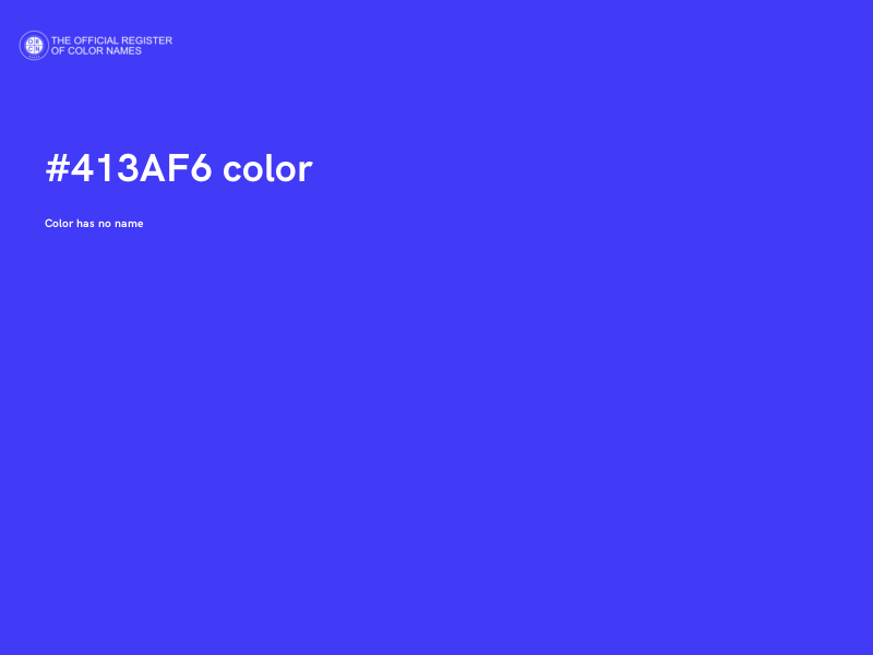 #413AF6 color image
