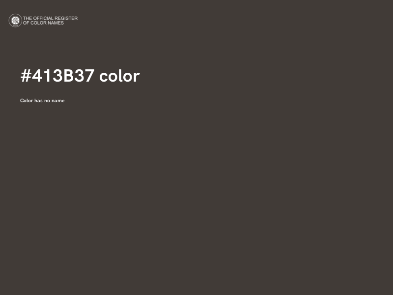 #413B37 color image