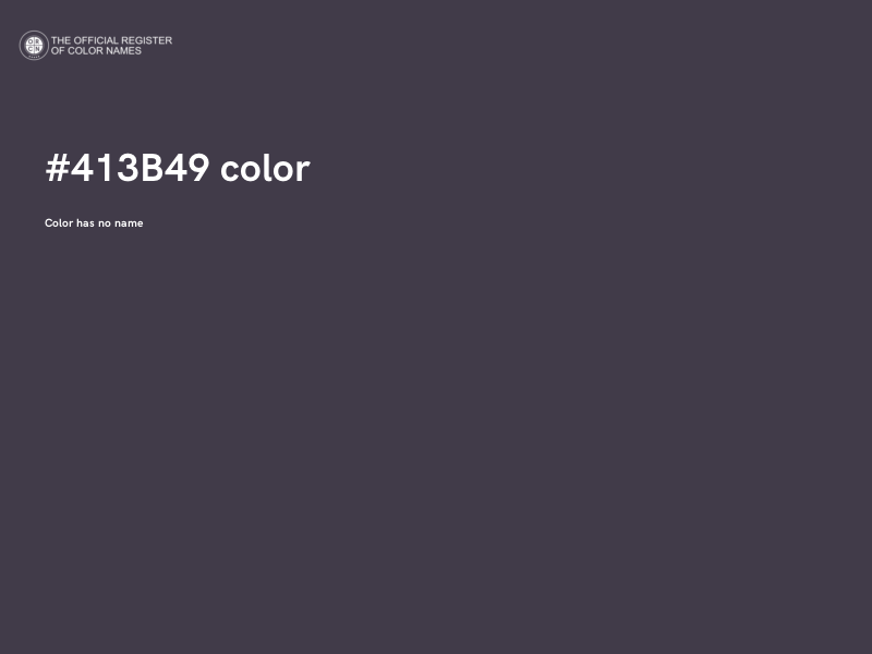 #413B49 color image