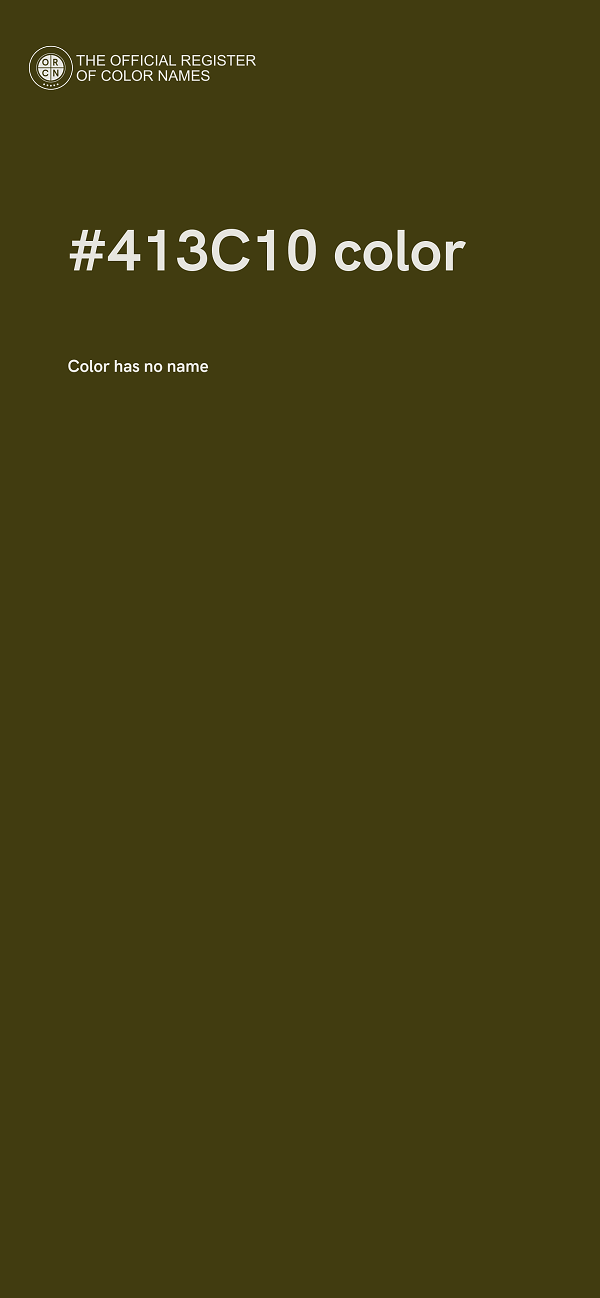 #413C10 color image