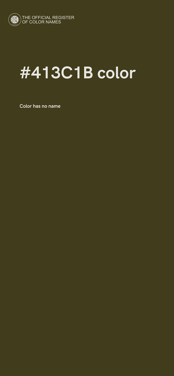 #413C1B color image