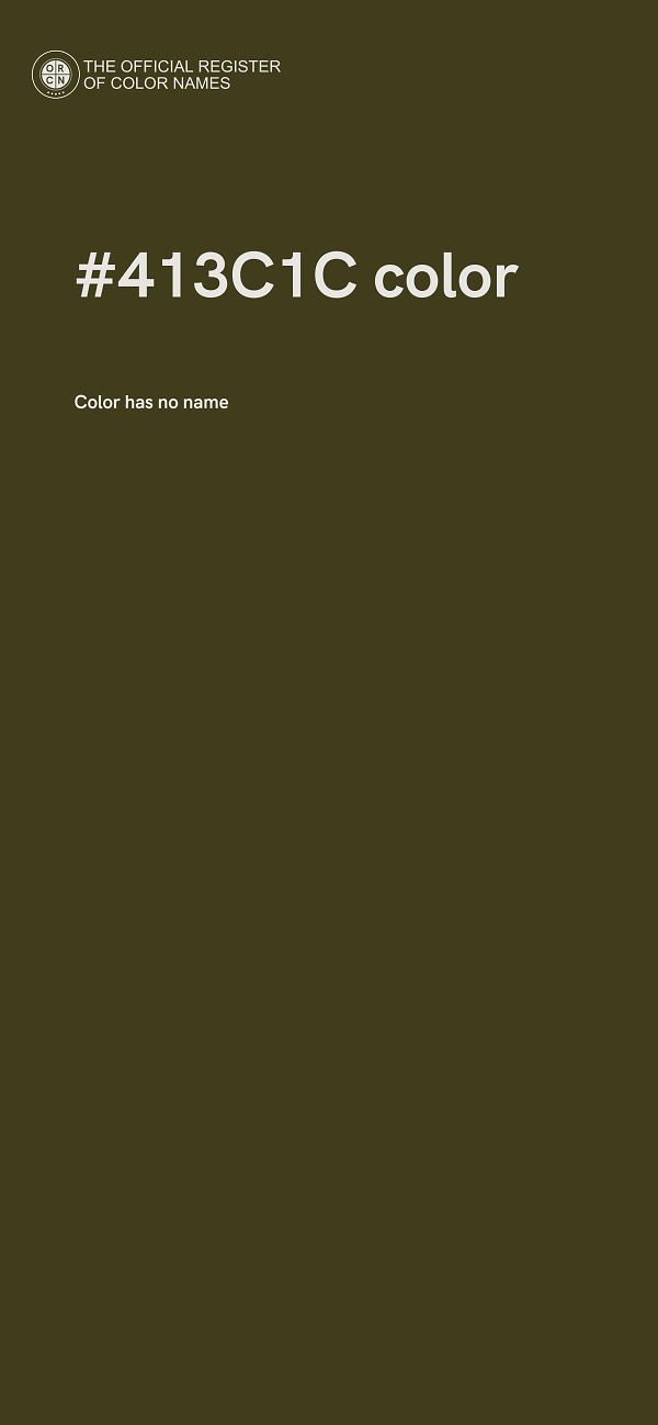#413C1C color image