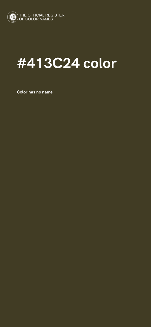 #413C24 color image