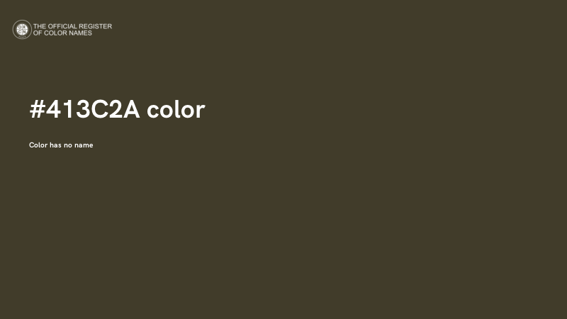 #413C2A color image