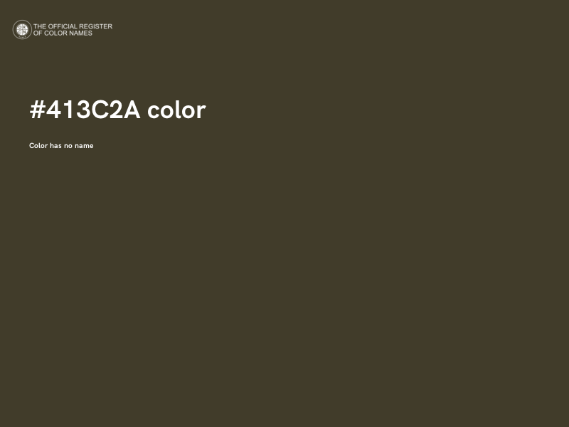 #413C2A color image