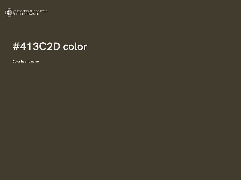 #413C2D color image