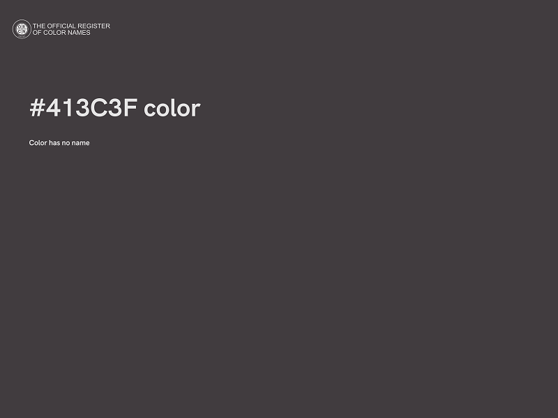 #413C3F color image