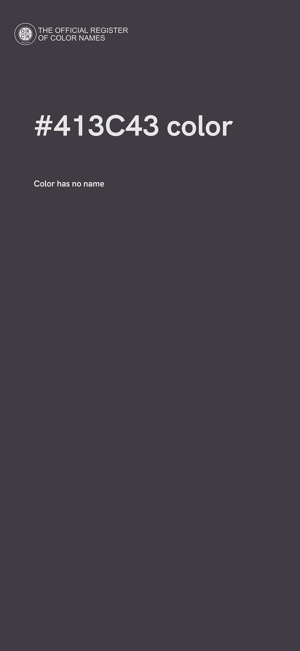 #413C43 color image
