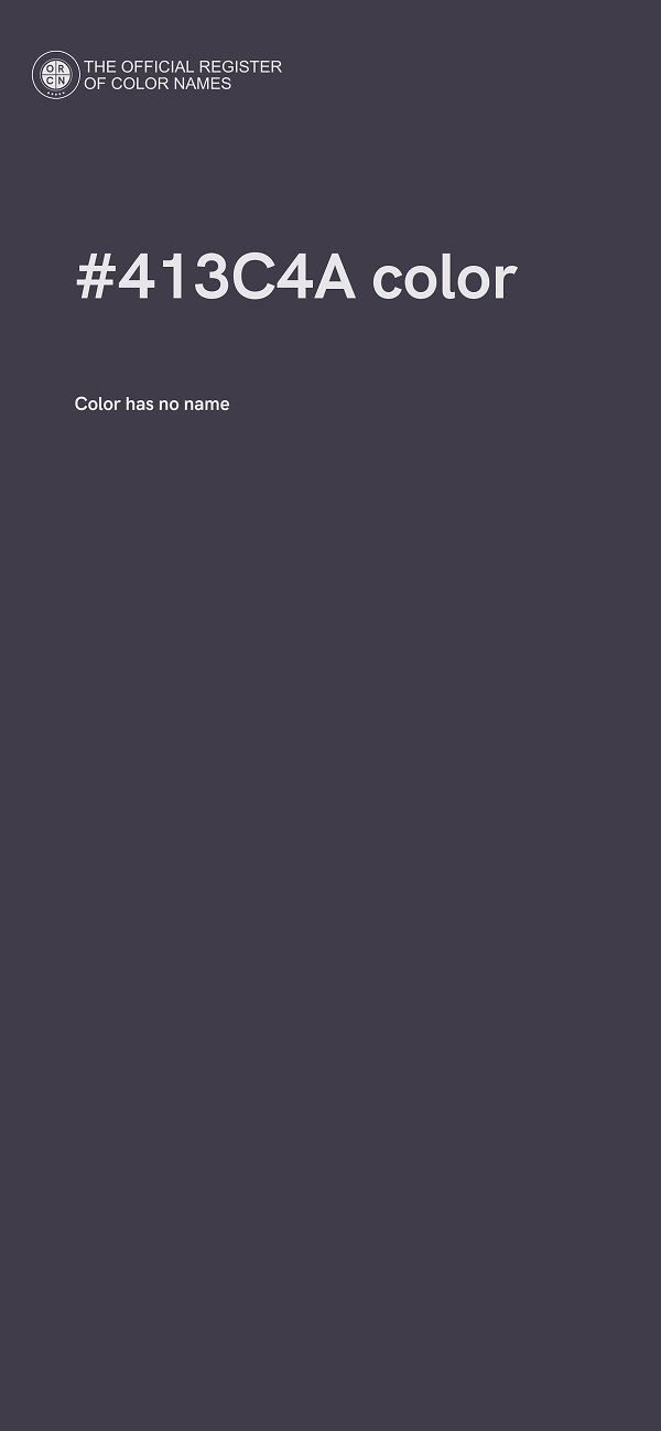 #413C4A color image