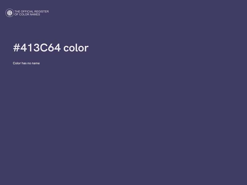 #413C64 color image