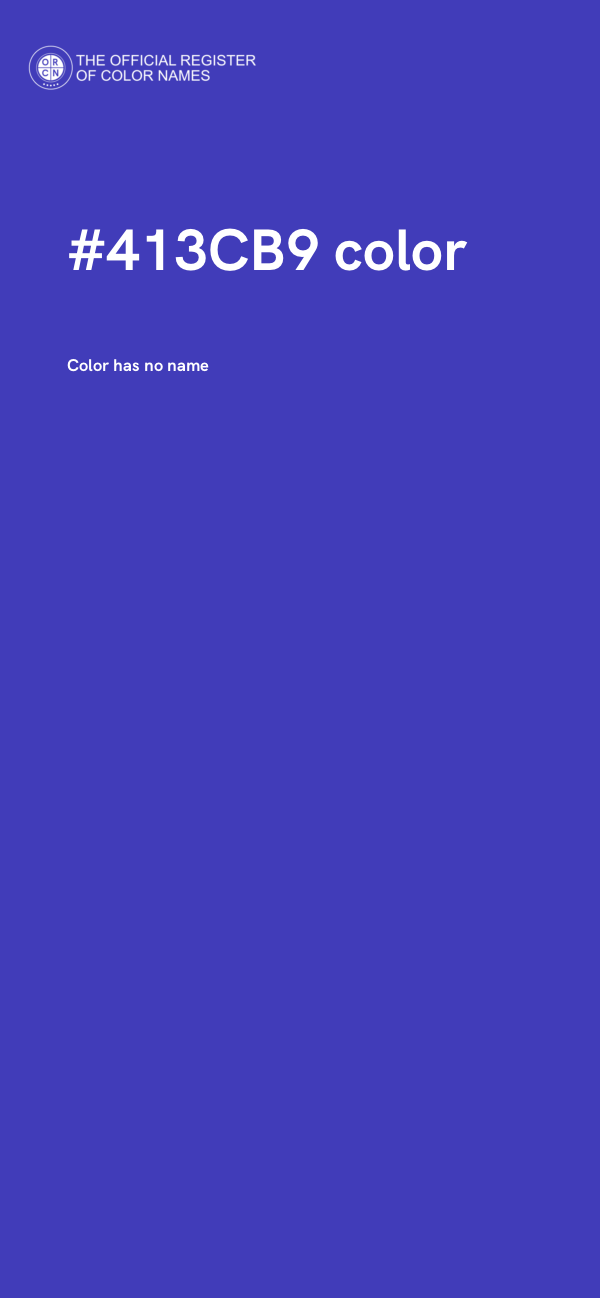 #413CB9 color image