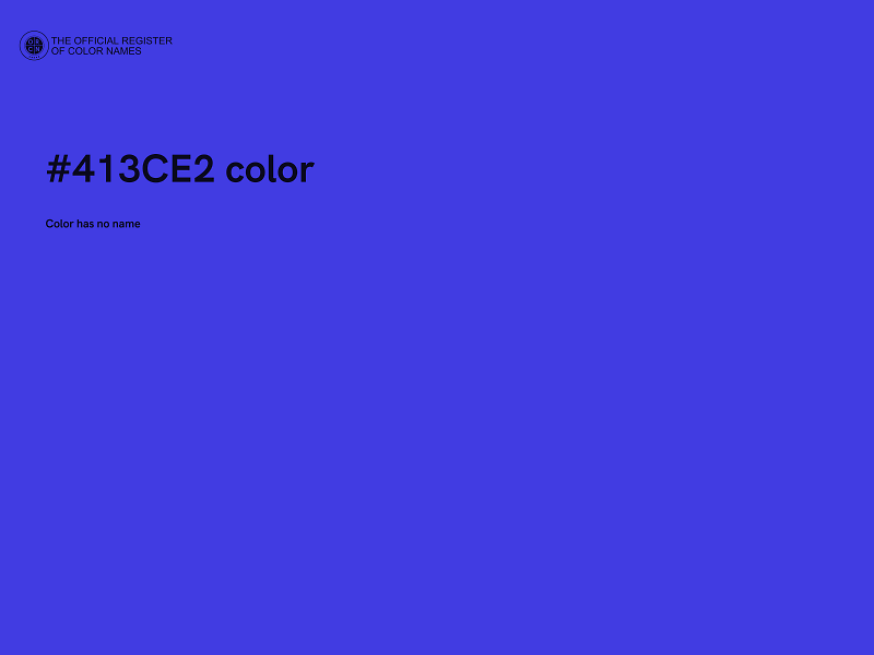 #413CE2 color image