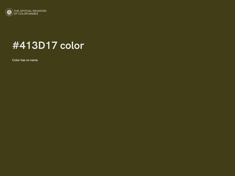 #413D17 color image