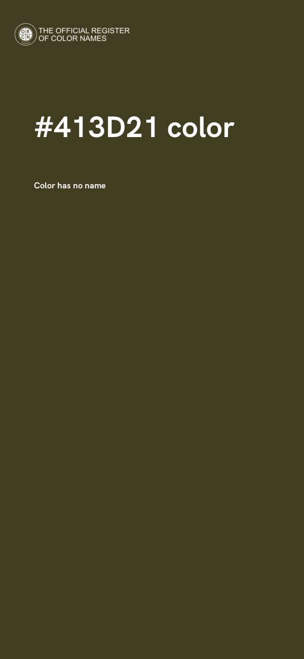 #413D21 color image