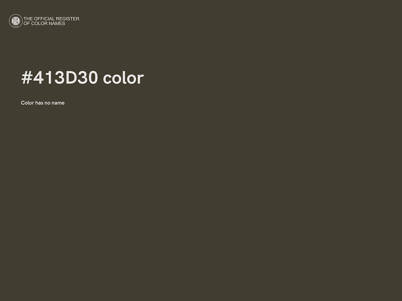 #413D30 color image