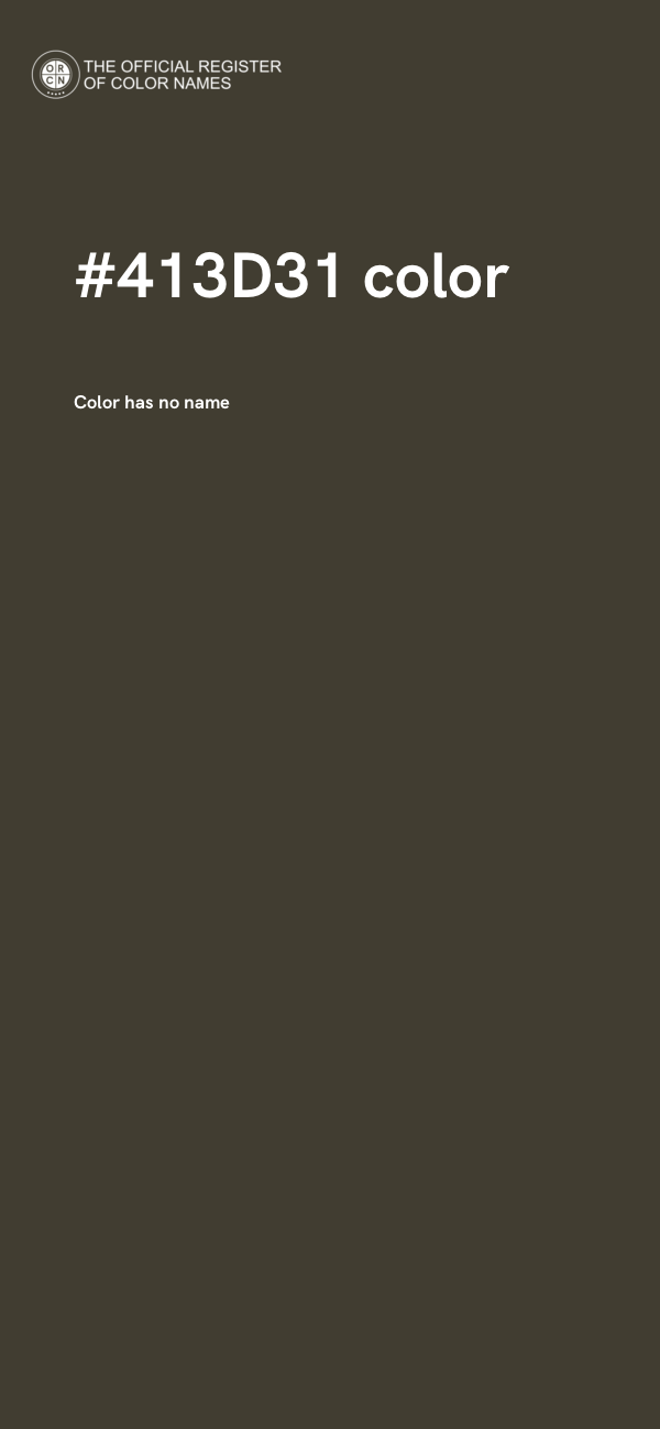 #413D31 color image