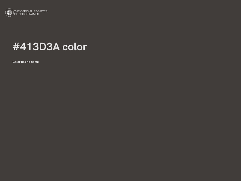 #413D3A color image