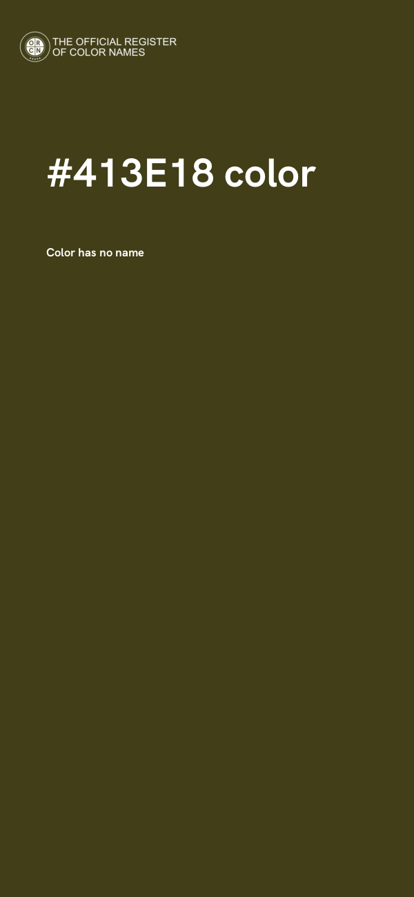 #413E18 color image