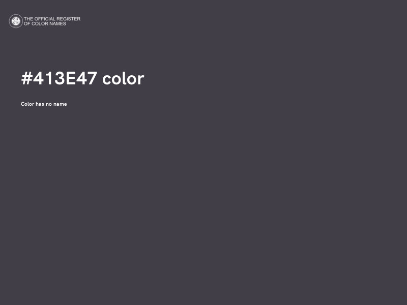 #413E47 color image