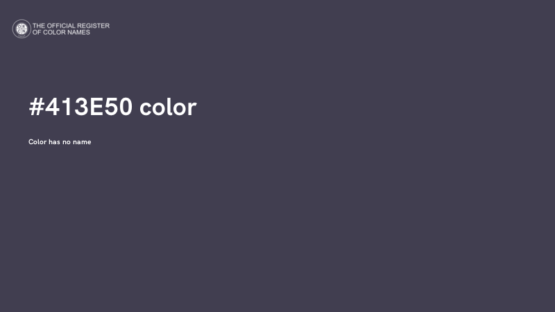 #413E50 color image