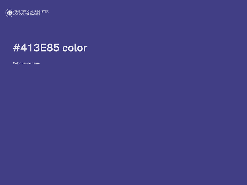 #413E85 color image