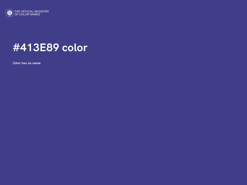 #413E89 color image