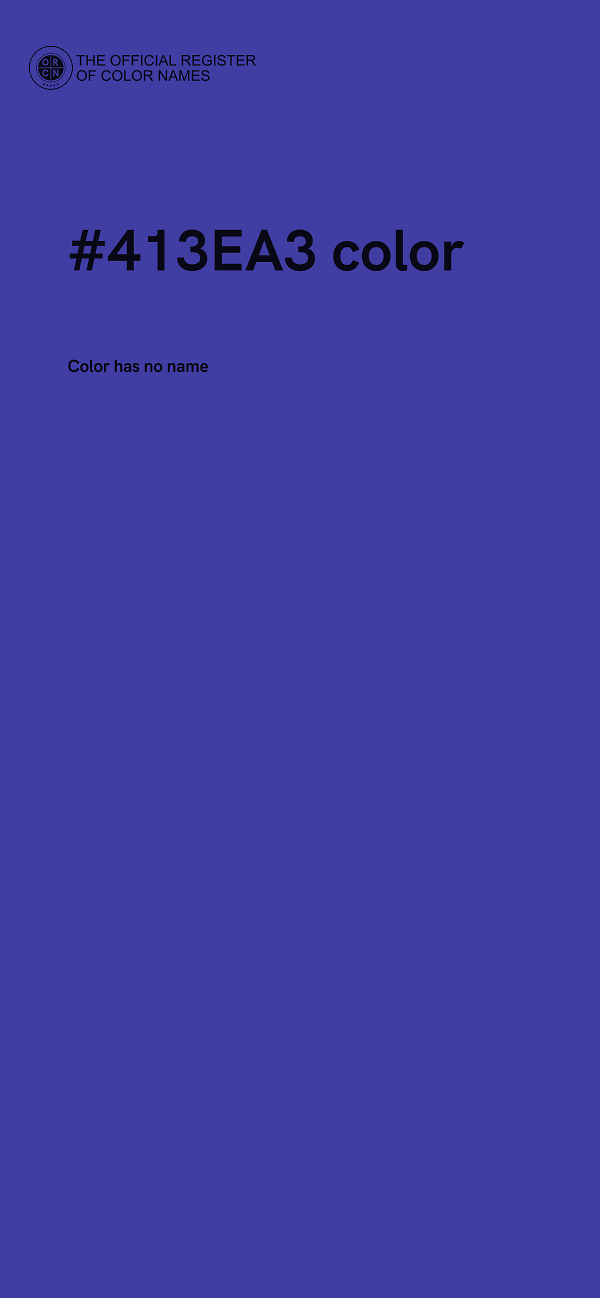 #413EA3 color image
