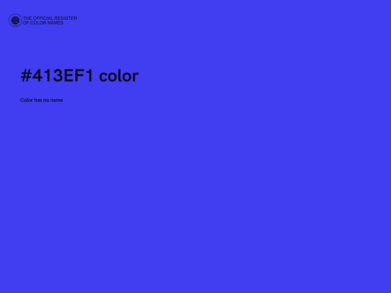 #413EF1 color image