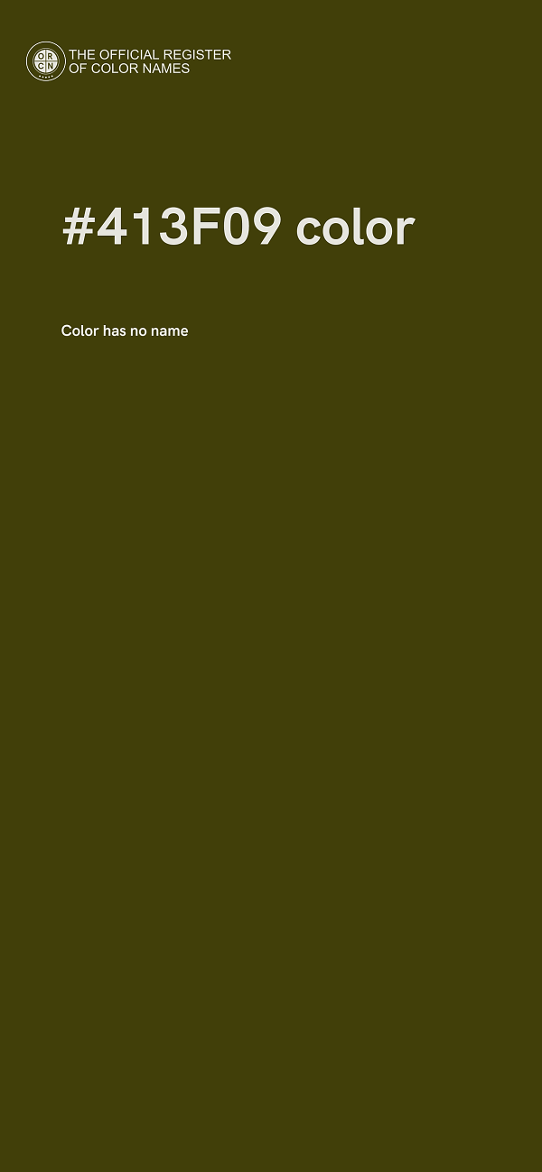 #413F09 color image