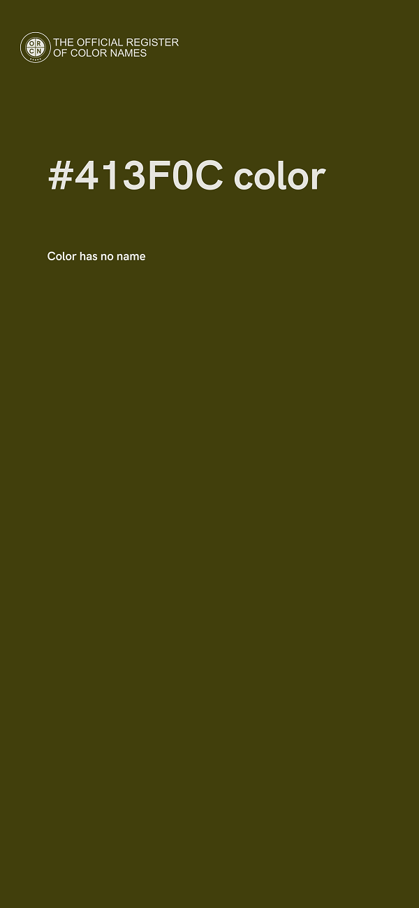 #413F0C color image