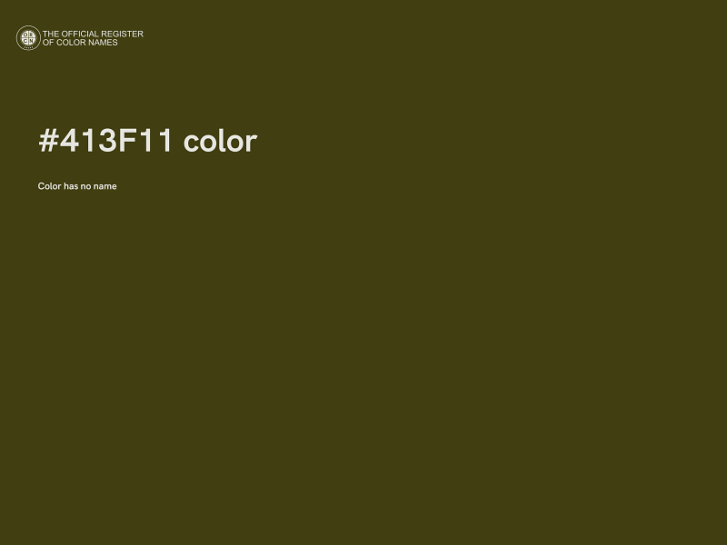 #413F11 color image