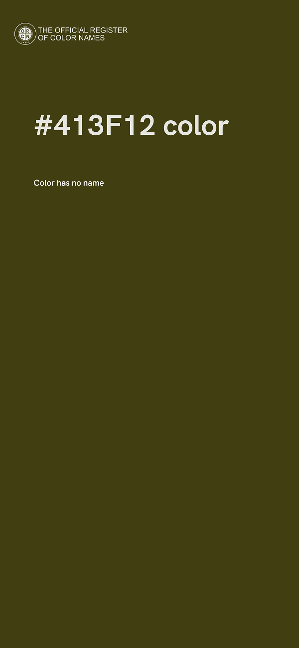 #413F12 color image