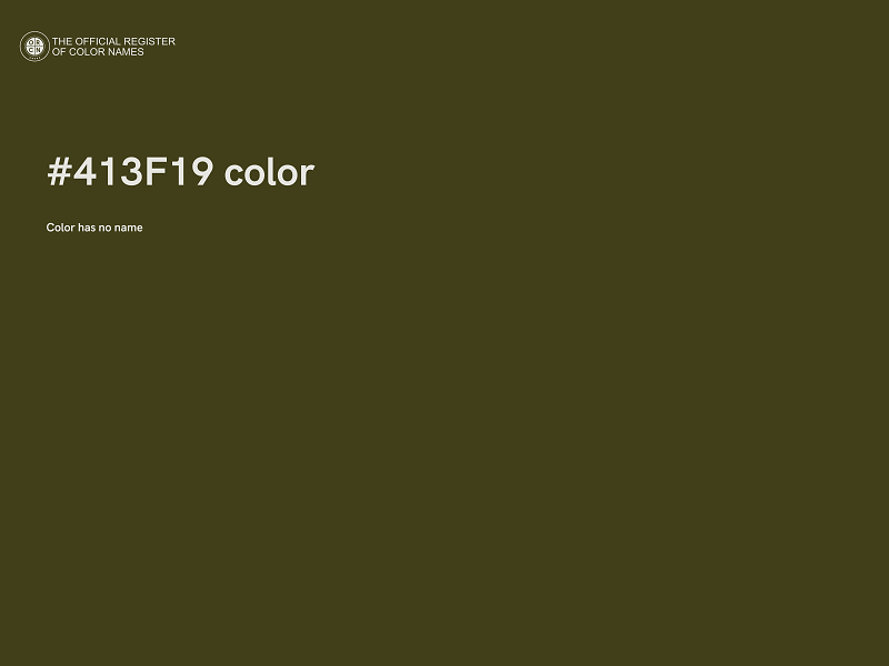 #413F19 color image