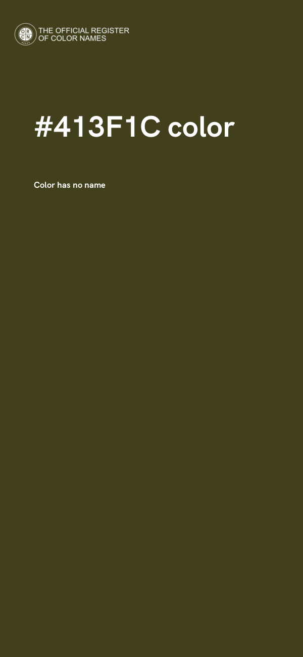 #413F1C color image