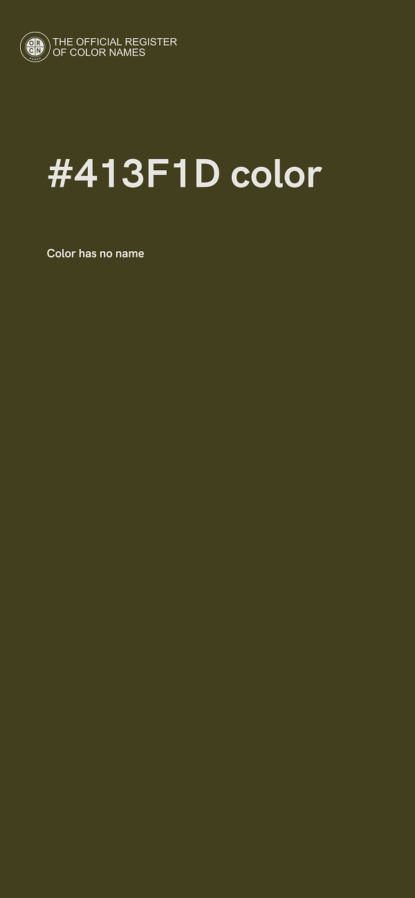 #413F1D color image