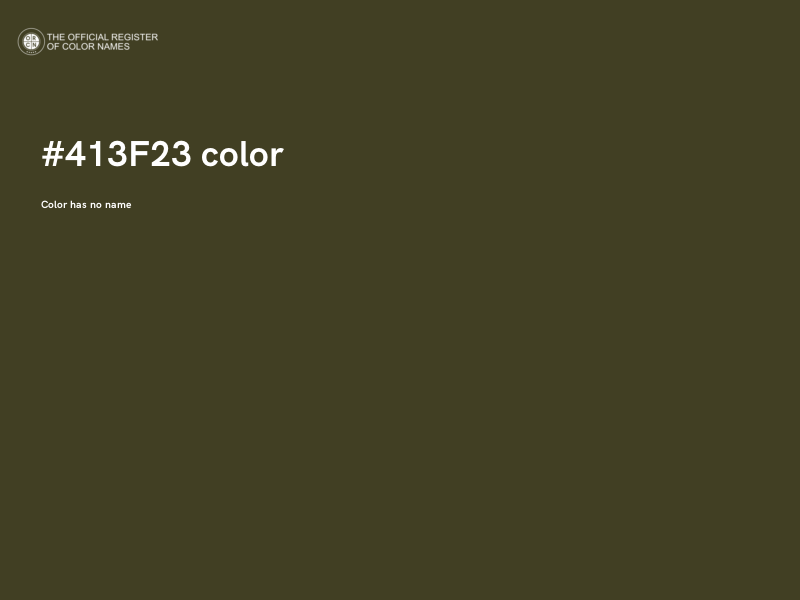 #413F23 color image