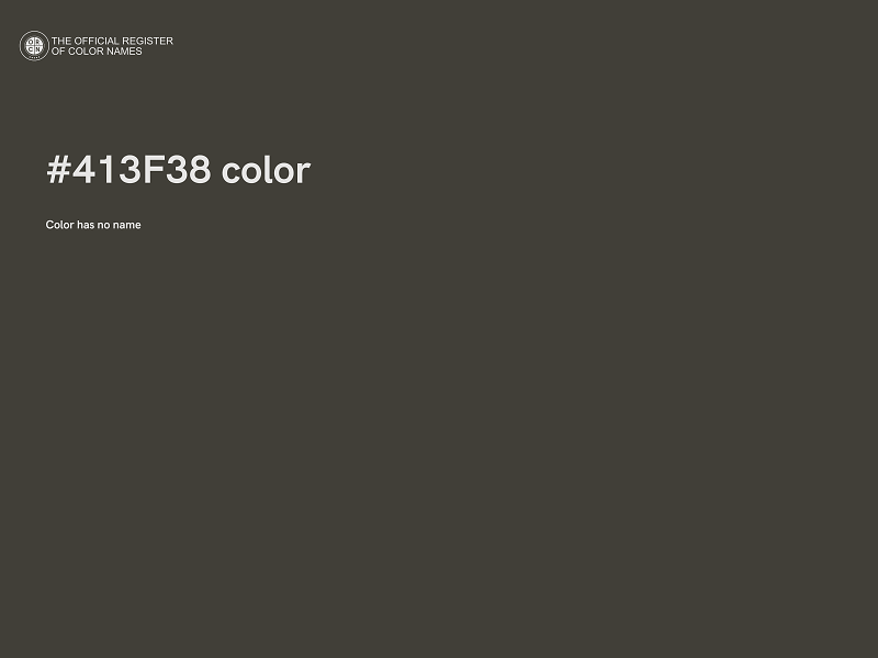 #413F38 color image