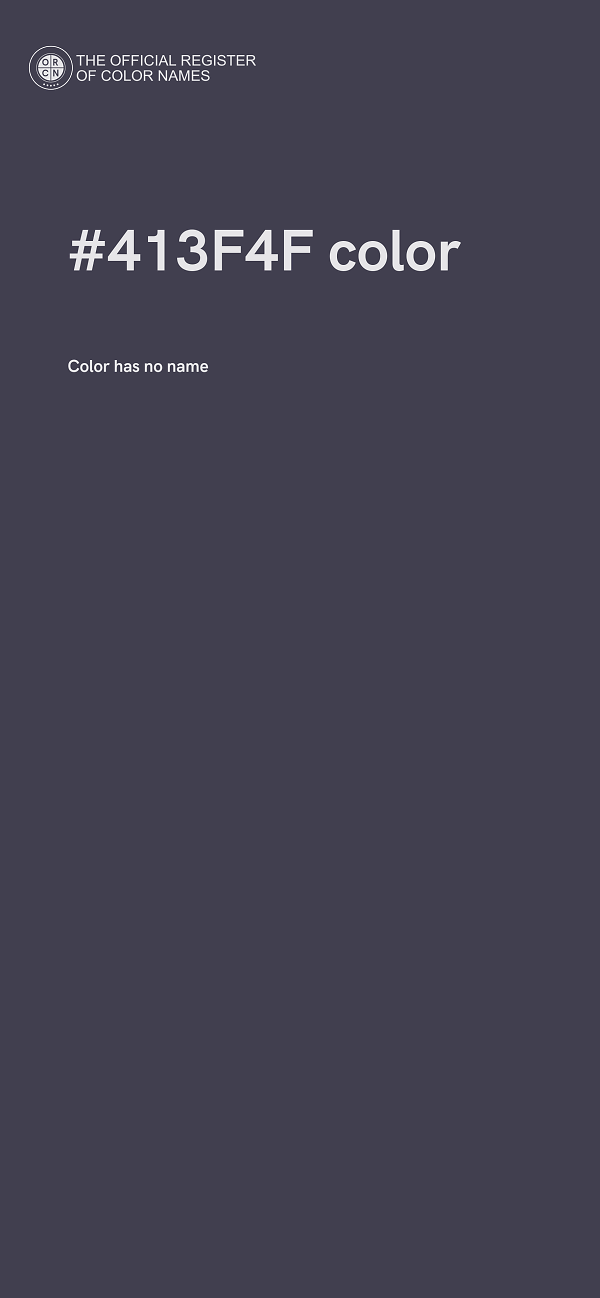 #413F4F color image