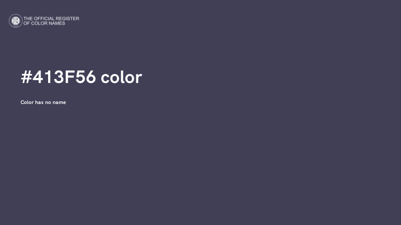 #413F56 color image